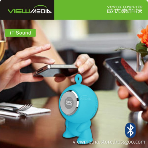 2016 private mini cute cartoon wireless bluetooth speaker waterproof with FM